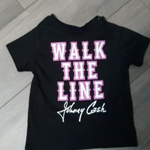NEW JOHNNY CASH 4T T-SHIRT WALK THE LINE